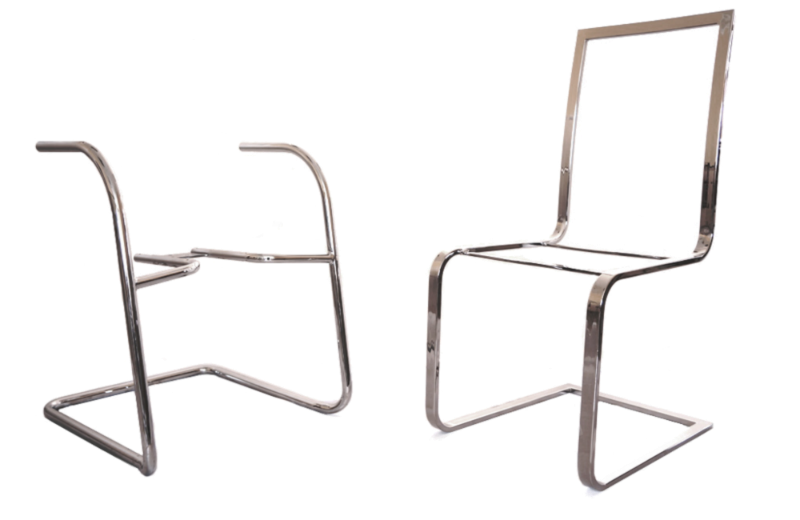 stelaże chromowane krzesła